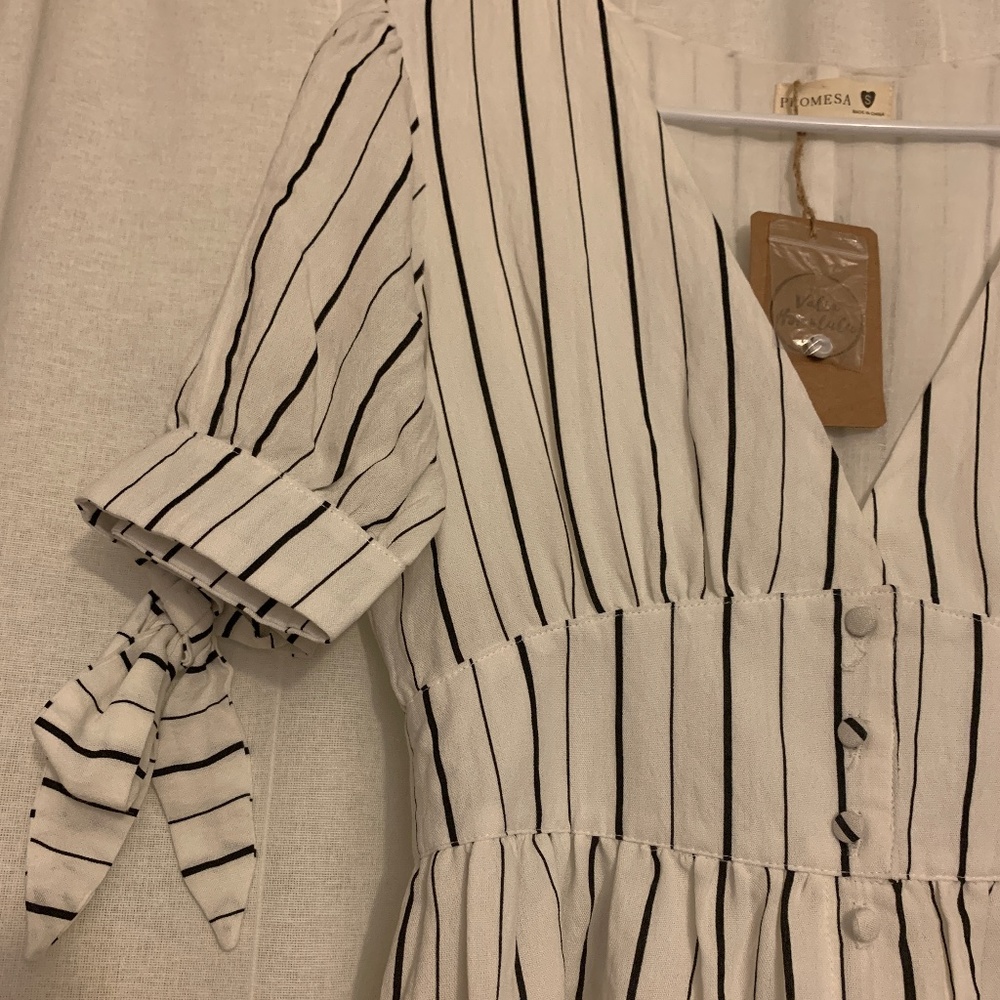 Black & White Striped Dress